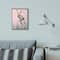 Stupell Industries Bunny Rabbit Jump Grass Wall Art in Black Frame